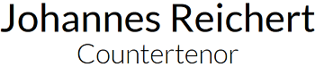 Logo Johannes Reichert | Countertenor